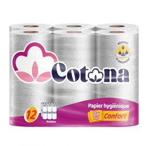 Lot 2 papiers hygiéniques confort  