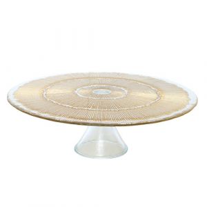 Assiette de présentation sur pied