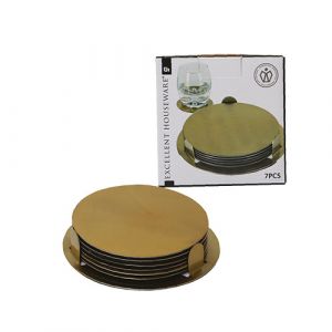 Set 6 sous verres dans support