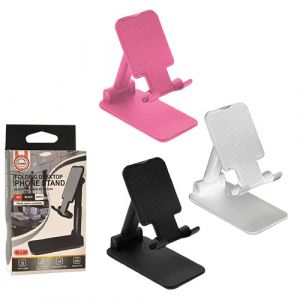 Support de bureau pour smartphone pliable avec miroir