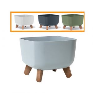 Pot de fleur carré en plastique