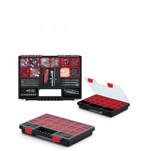 Organisateur boite à outils avec cuvettes