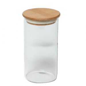 Pot à épices avec couvercle en verre