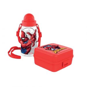 Bouteille tritan avec lunch box spiderman
