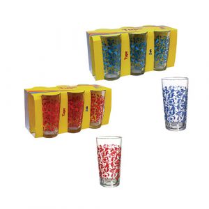 Lot de 6 verres décores