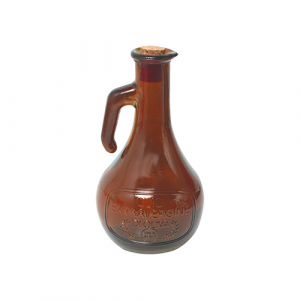Bouteille d'huile en verre avec bouchon
