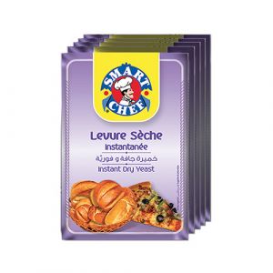 Lot de 5 sachets levure instantanée