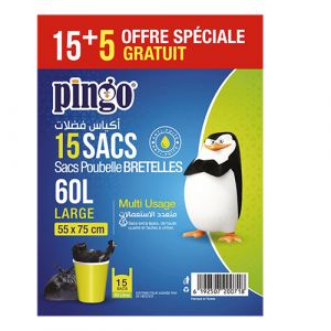 15 sacs de poubelle bretelle