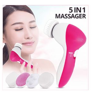 Appareil massage et brosse pour visage