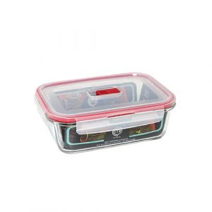 Boite de conservation rectangulaire en verre