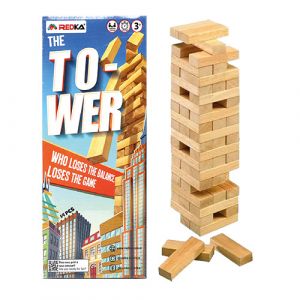 Jeu de la tour en bois