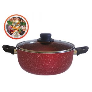 Faitout en granite rouge