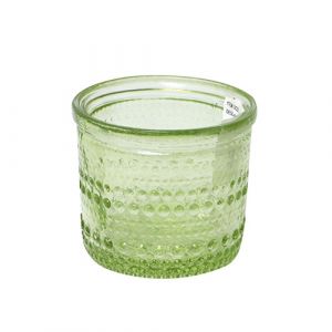 Porte bougie en verre transparent