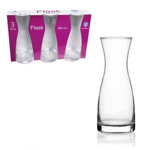 Lot de 3 carafes en verre