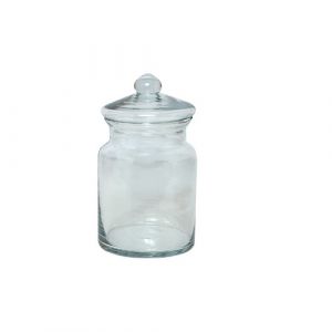 Bocal en verre avec couvercle