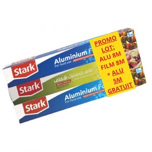 Lot de 2  papiers aluminium + film fraicheur