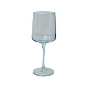 Verre à pied bleu