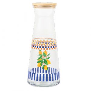 Bouteille avec couvercle en bois