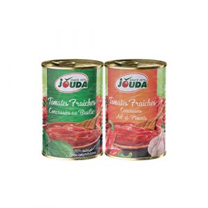 Lot 2 concassées de tomates fraiches ail et piment + tomate fraiche concassé basilic
