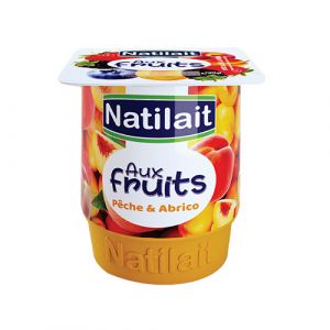 Yaourt aux fruits pêche abricot