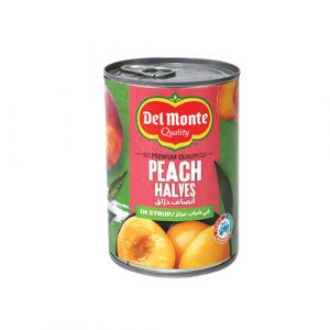 Boîte de pêches en conserve