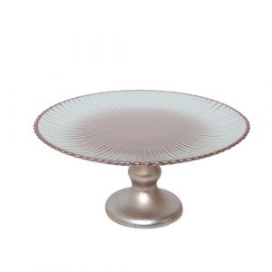 Plat à gateau sur pied rose gold