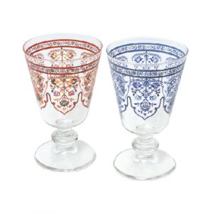 Verre à pied imprimé
