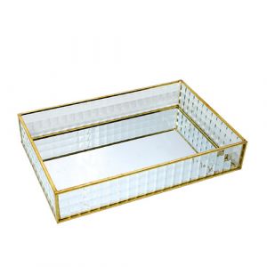 Plateau  en verre transparent