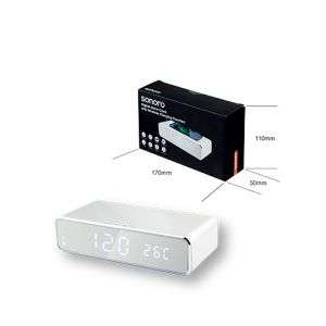 Réveil numérique avec chargeur