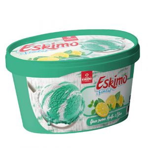 Lot 2 barquettes de glace menthe citron  
