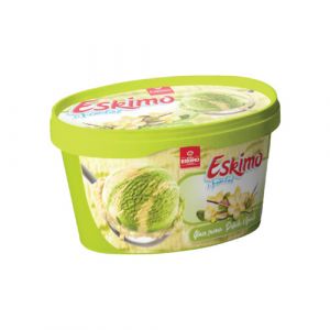 Lot 2 barquettes glace pistache vanille 