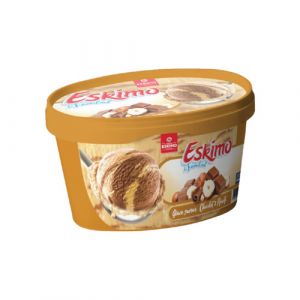 Lot 2 barquettes glace chocolat noisette 