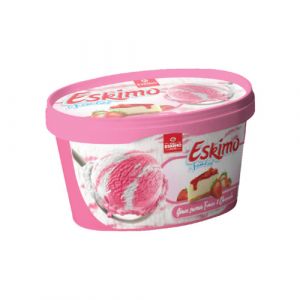 Lot 2 barquettes glace fraise cheesecake 