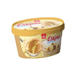 Lot 2 barquettes de glace café vanille  