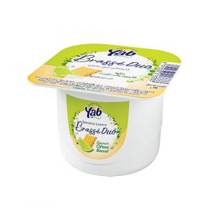 Yaourt brassé duo biscuit citron