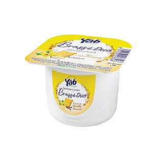 Yaourt brassé duo biscuit vanille
