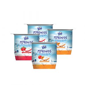 Lot de 4 yaourts mykonos