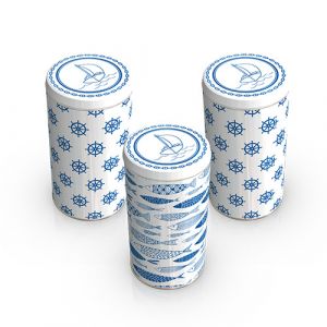 Set de 3 boites de stockage Métallique