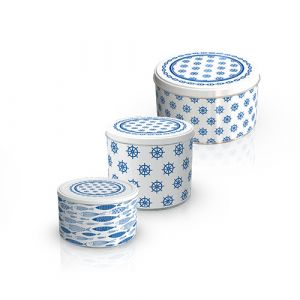 Set de 3 boites de stockage Métallique