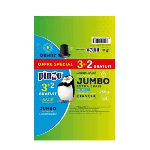 5 sacs poubelle jumbo 