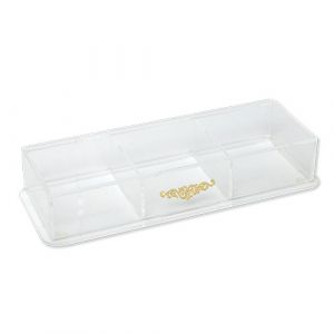 Boite plexi 3 compartiments avec couvercle