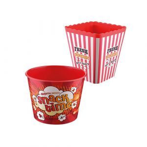 Boite à pop corn en plastique