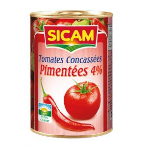 Tomates Pelées Concassées 4%