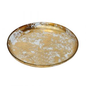 Plat couleur doré