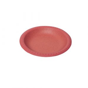 Assiette couleur rouge