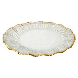 Centre de table avec contour doré 