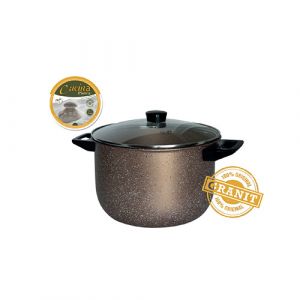 Marmite Granité gold avec couvercle 4l  