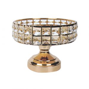 Plateau cristal forme ronde  