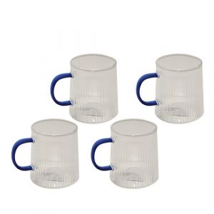 Set de 4 mugs en verre