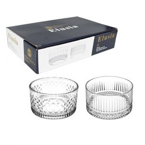 Coffret 6 bols en verre  